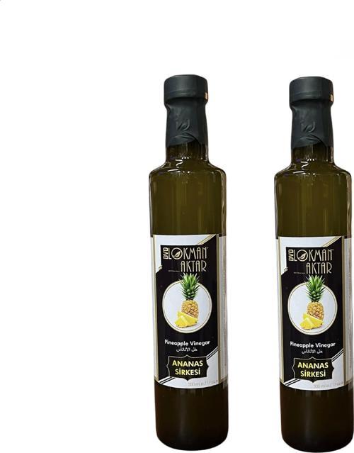 Ananas Sirkesi, Katkısız, Doğal, 500ml 2 Adet, Lokman Aktar