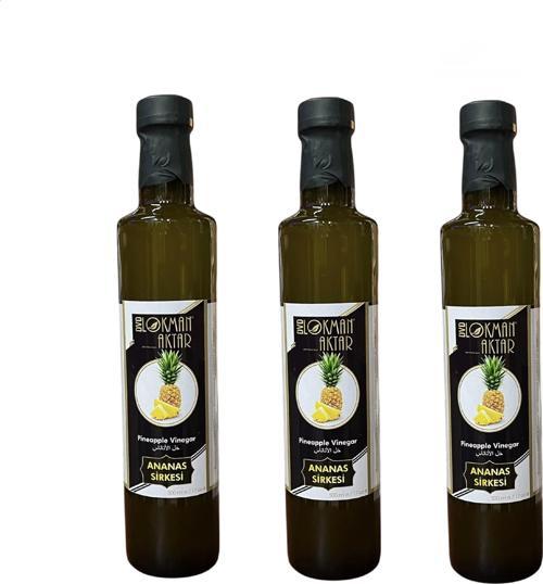 Ananas Sirkesi, Katkısız, Doğal, 500ml 3 Adet, Lokman Aktar