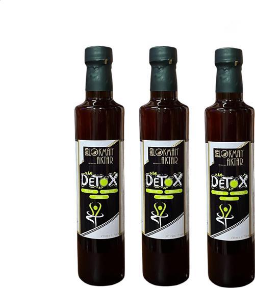 Detox Sirkesi, Katkısız, Doğal, 500ml 3 Adet, DVD Lokman Aktar
