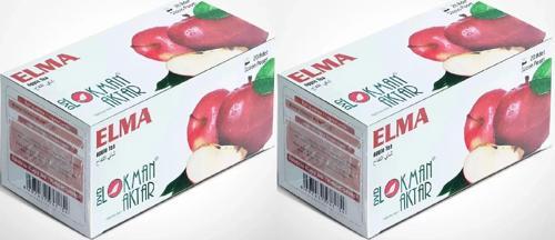 Elma Çayı 20 'Li Süzen Poşet 2Adet, Lokman Aktar