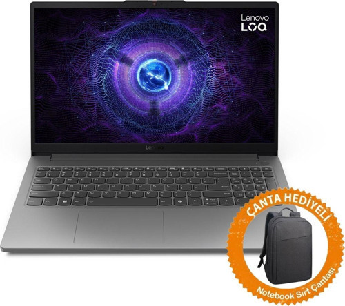 LOQ 15IRX9 İntel Core İ7 12650HX 64GB 512GB SSD RTX4050 Windows 10 Pro 15.6" FHD 144Hz IPS +Çanta 83LK002VTRC21