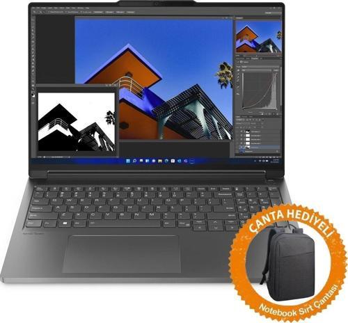 Thinkbook 16PG4 IRH İntel Core İ9 13900H 32GB 2TB SSD RTX4060 Freedos 16" 3.2K 165Hz 430Nits IPS +Çanta 21J8003CTRC29