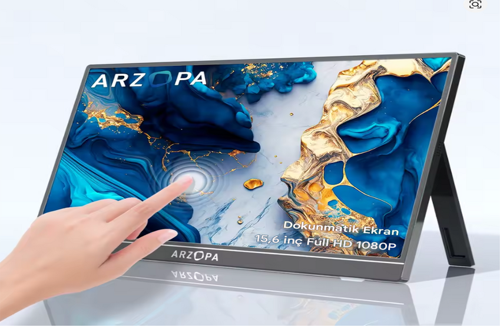 A1 T 15.6" Full HD 60Hz IPS Ultra İnce Dokunmatik Taşınabilir Monitör