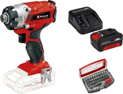 Te-Cı 18/1 Li - Solo Torklu Darbeli Matkap + 1 x 4 Ah Starter Kit Akü (Bits Uç Dahil)