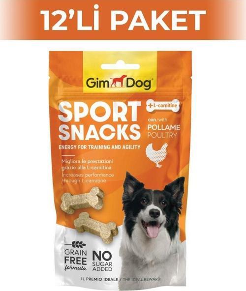 Sportsnacks Tavuk L-Carnitinli Şekersiz Tahılsız Köpek Ödülü 60 gr 12 Adet