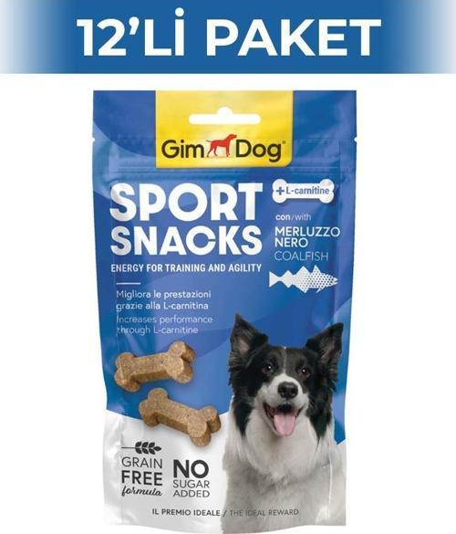 Sportsnacks Kömür Balıklı L Carnitinli Tahılsız Köpek Ödülü 60 gr 12 Adet