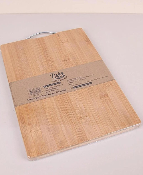 Bambu Ekmek Kesme Tahtası 36x26x1,8 Cm