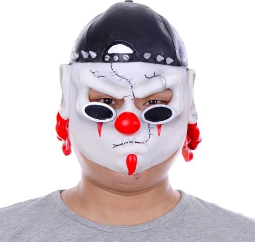 LateŞapkalı Gözlüklü Beyaz Maske