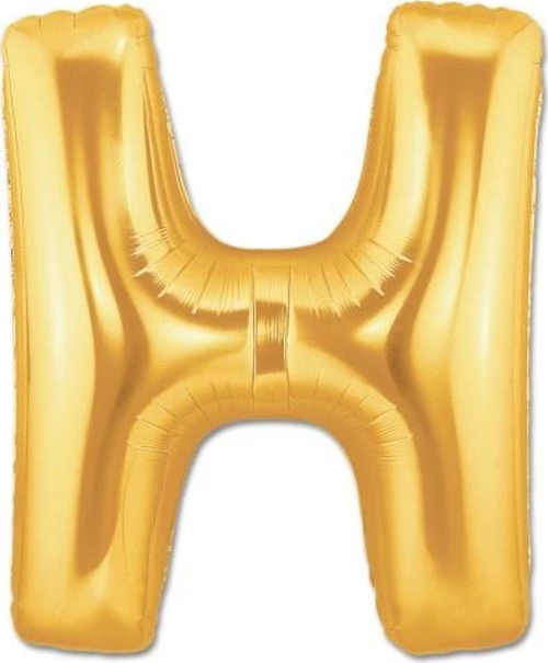 H Harf Folyo Balon Altın Renk 40 İnç