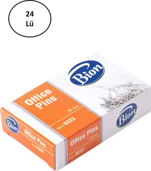 Mas 9333 Toplu İğne 28 Mm 50 Gram 24'lü