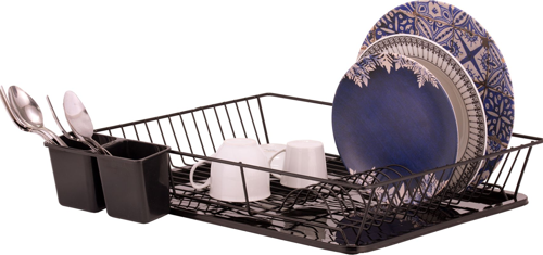 Nik Açılı Tek Katlı Tabaklık Siyah 20311