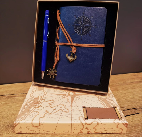 Pusula Defter Ve Tükenmez Kalem Set