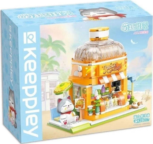 Kitten Juice Shop Blok Seti 315 Parça Çocuklar İçin Eğitici ve Eğlenceli Yapı Seti