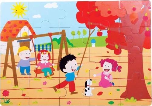 Çocuk 1277-CS Chiva, Sonbahar Ahşap Yer Puzzle