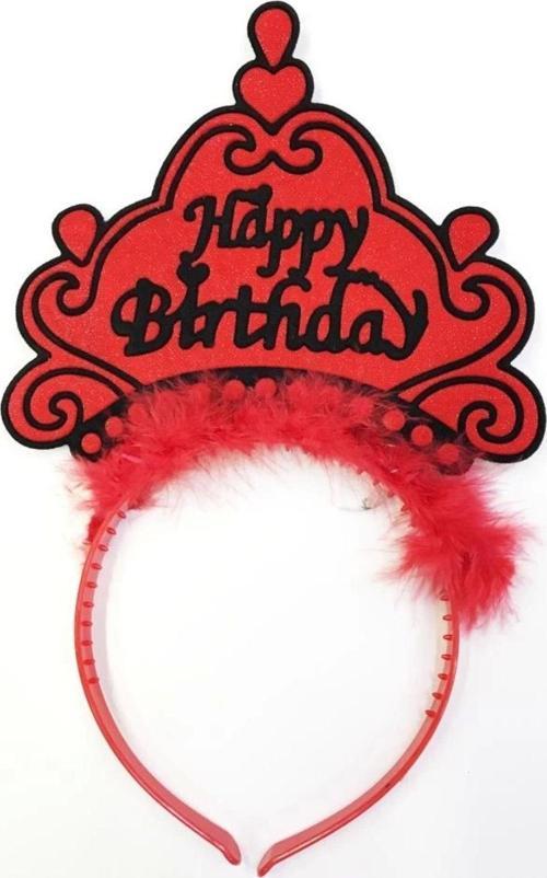 Çocuk Happy Birthday Yazılı Neon Renk Taç 12 Adet