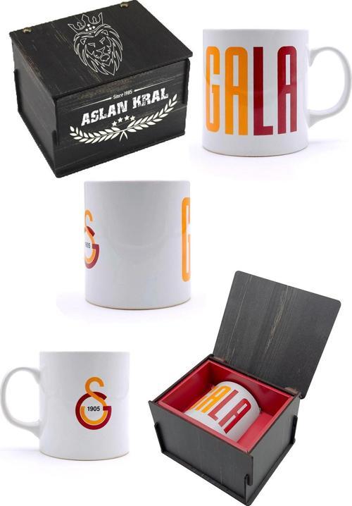 Orijinal Kupa Gs Orijinal Lisanslı Mug, Özel Ahşap Kutulu