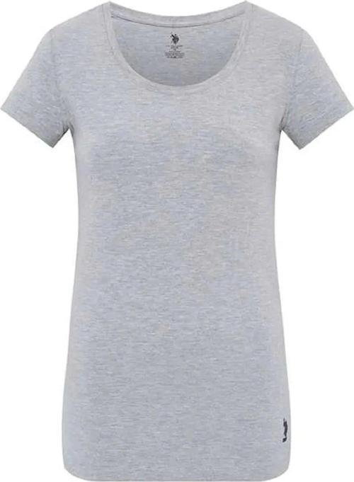 Kadın Derin Yuvarlak Yaka T-shirt