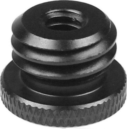 ,1/4 Inç Tripod Vidasını 5/8 Inçe Dönüştürücü Vida Adaptörü Siyah