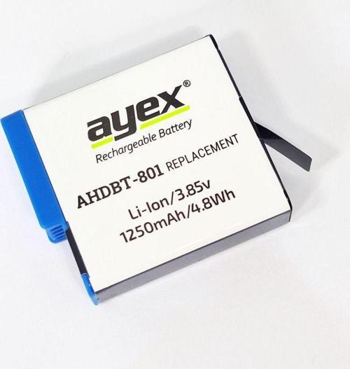 Ahdbt-801 Batarya, Gopro Hero 8, 7, 6, 5 Uyumlu
