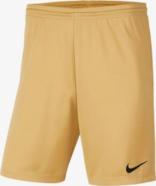 Dri Fit Park 3 Football Shorts Cepsiz Futbol Maç Antrenman Şortu Hardal
