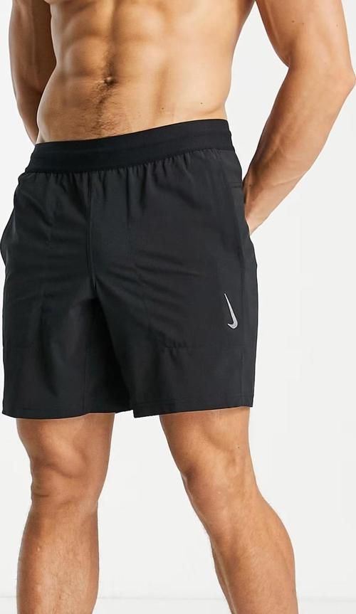 Trainning Dri Fit Yoga Mens Shorts 3 Cepli 7" Astarsız Dokuma Şort Siyah