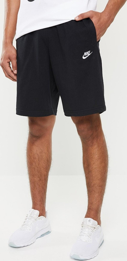Sportswear Club Jersey Cotton Shorts Unisex Pamuklu ince Yazlık Şort Siyah