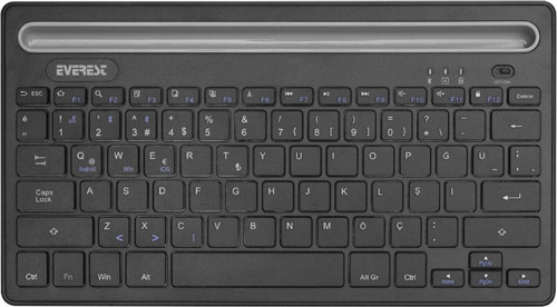 Kb-bt82 Siyah Bluetooth Ultra Ince+şarjlı Mac/win/android/ıos Uyumlu Tablet Standlı Kablosuz Klavye