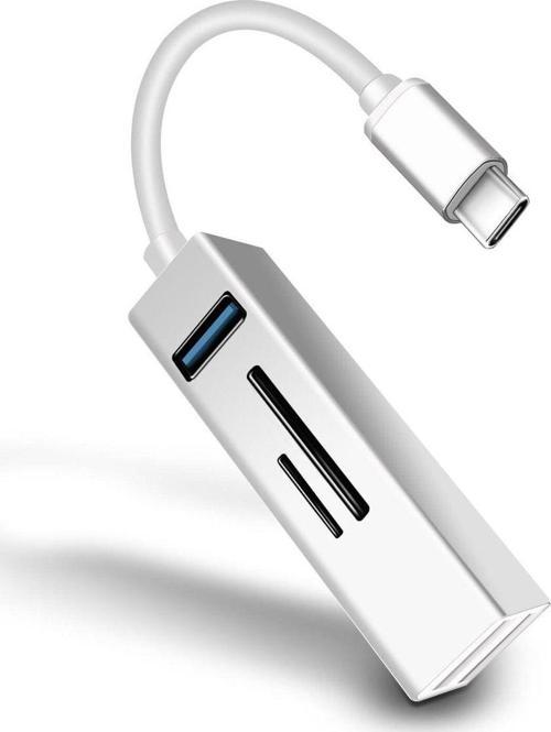 Bn08 Macbook Ve Android Için 5İn1 Alüminyum Type-C To Usb 5Gbps 3.0 Çoklayıcı Kart Okuyucu Otg