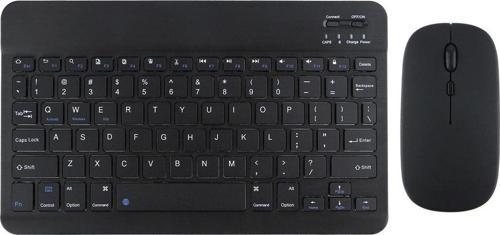 Gn-62 Kablosuz Bluetooth Klavye Mouse Seti Ultra Ince Taşınabilir Ingilizce Q Klavye Siyah