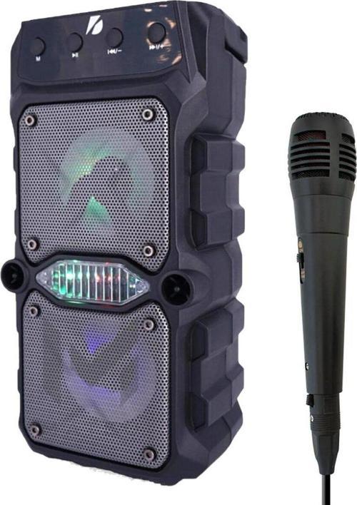 Mt25 Karaoke Outdoor Bluetooth Hoparlör 8Cm × 2 Adet Kablosuz Speaker Ses Bombası Radyo Usb Micro Sd