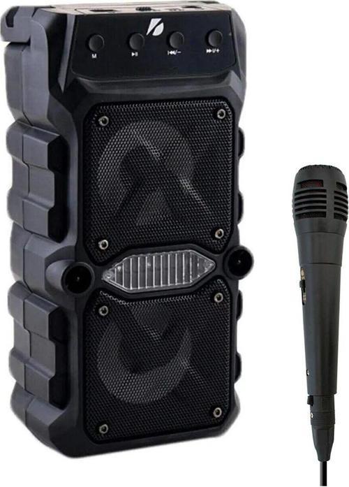 Mt25 Karaoke Outdoor Bluetooth Hoparlör 8Cm × 2 Adet Kablosuz Speaker Ses Bombası Radyo Usb Micro Sd