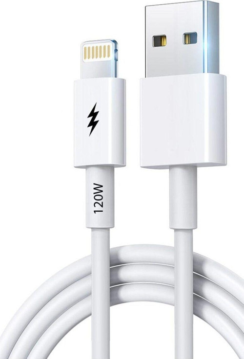 Bn96 İphone Uyumlu 2 Metre Lightning Kablo 120W Süper Hızlı 6 Amper Ultra Kalın Şarj Data Kablosu