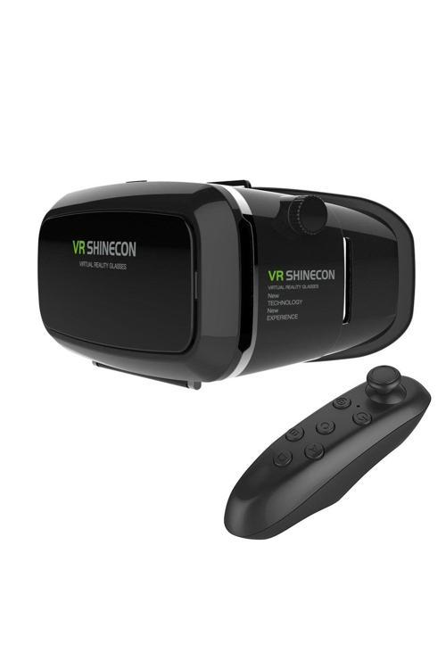 Nr23Y Vr Box Shınecon 3D Sanal Gerçeklik Gözlüğü Joystick Kumandalı
