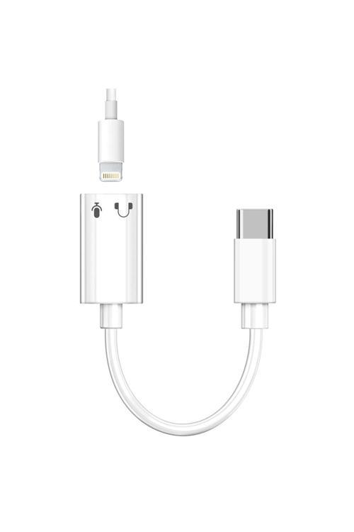 Nr41 İphone Çevirici Type-C To Lightning Adaptör Kulaklık Ses Dönüştürücüsü