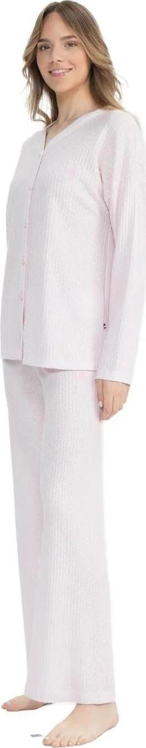 Kadın Fitilli Boydan Patlı Pijama Takımı