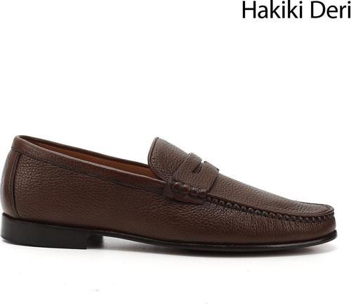 Erkek  Kösele Taban Hakiki Deri Loafer Ayakkabı