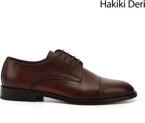 Erkek  Bağcıklı Kösele Taban Hakiki Deri Klasik Ayakkabı