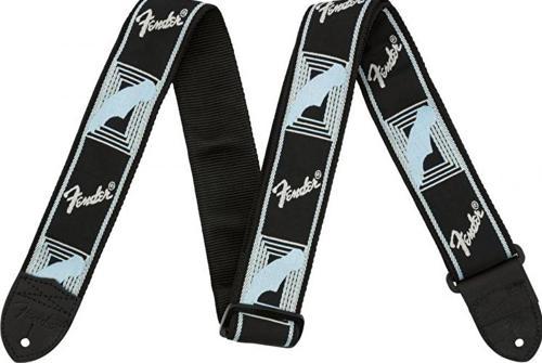 Fender 2" Monogrammed Askı Black/Light Grey/Blue