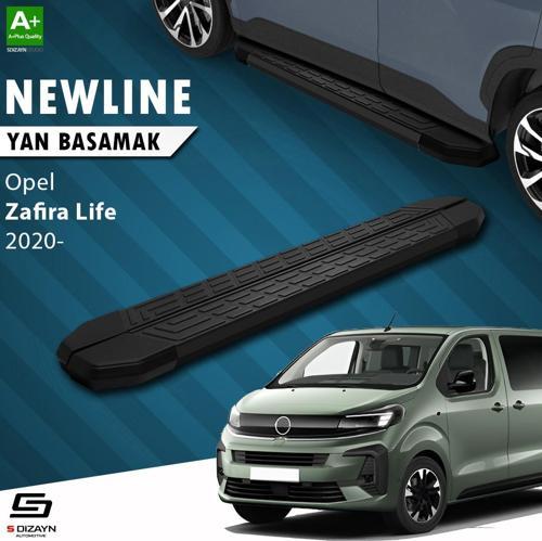 Opel Zafira Life Uzun Şase NewLine Siyah Yan Basamak 243 Cm 2020 Üzeri A+ Kalite