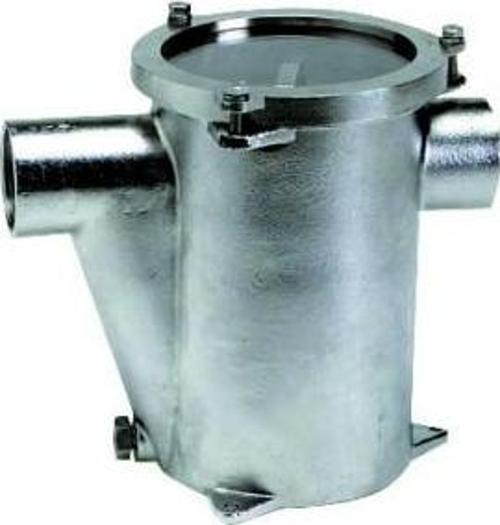 Deniz suyu filtresi Komple AISI316 paslanmaz çelik Ø 1¨½ Ebat 143x200h