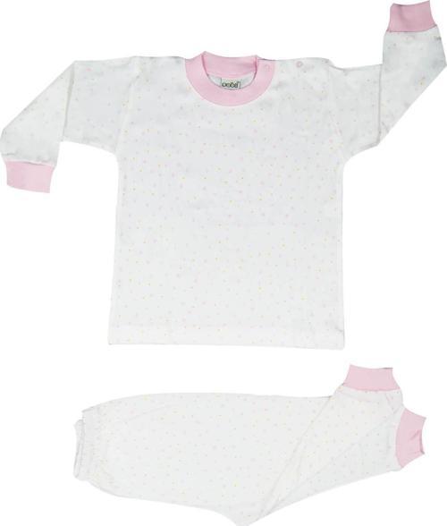 Bebek Pijama Takımı 2406 Krem - Pembe 1 Yaş
