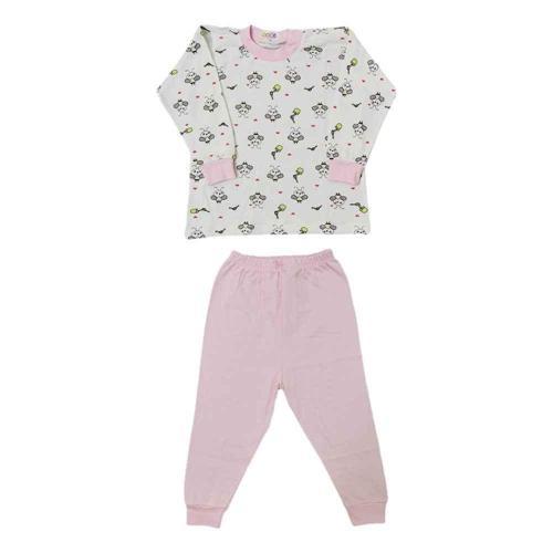 Bebek Pijama Takımı 2405 Pembe 1 Yaş