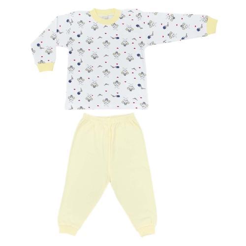 Bebek Pijama Takımı 2405 Sarı 1 Yaş