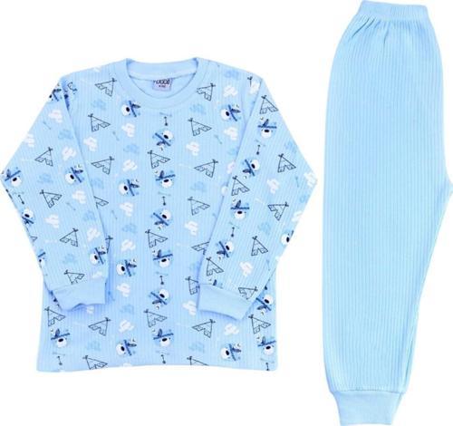 Kızılderili Ayıcık Pijama Takım 9147 Mavi 6 Yaş