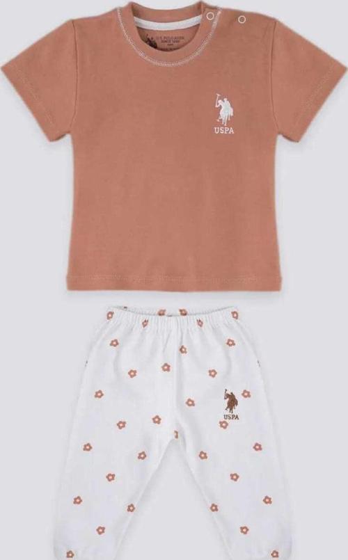 U.S. Polo Assn 2'li Bebek Takım USB1217 Cappuccino 9-12 Ay