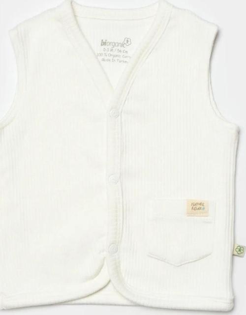 Modal Nature Bebek Yelek 61501 Ekru 18-24 Ay
