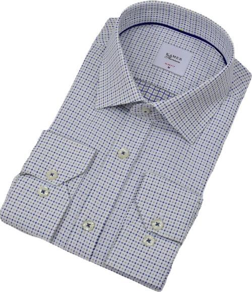 Erkek Puantiyeli Slim Fitt Uzun Kol Gömlek 2380 BGL-ST04375