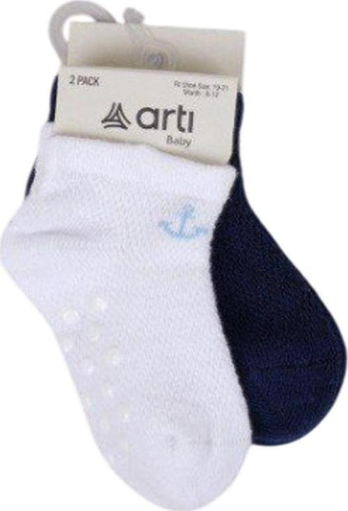 Artı Kids Kaptan Abs'li 2'li Bebek Patik 44142 Beyaz - Lacivert 18-24 Ay