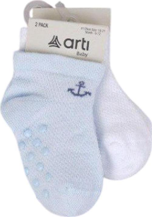 Artı Kids Kaptan Abs'li 2'li Bebek Patik 44142 Beyaz - Mavi 12-18 Ay