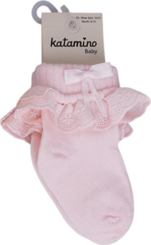 Adriyan Bebek Çorabı 46341 Pembe 6-12 Ay